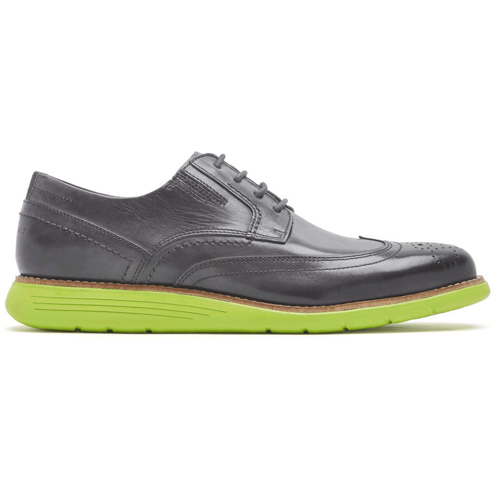 Rockport Mens Total Motion Sport Wingtip - Dress Shoes Grey - JIS548307